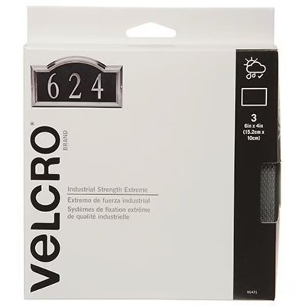 3CT 4x6 Titanium Strip, Velcro Brand, Mfr#: 91471